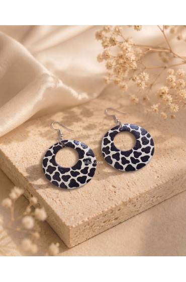 Hand Painted Wooden Earrings